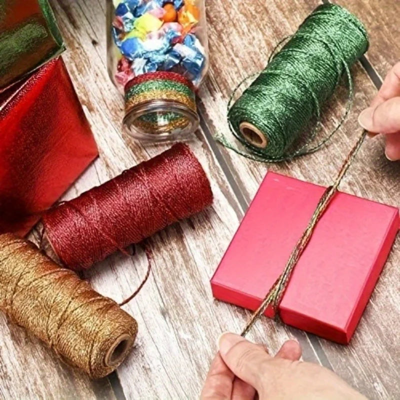 1.5mm 100M Gold Silver Macrame Cord Rope for DIY Crafts Macrame Craft Cord Nixie