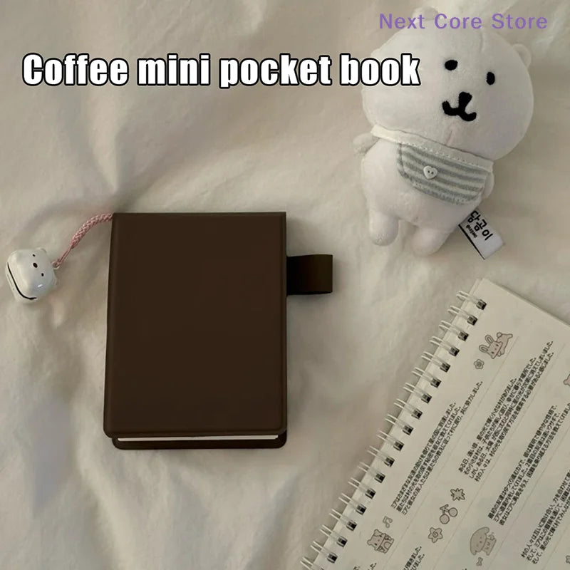 Japanese Style Mini Pocket Notebook Diary – Brown | 1/2 Pcs Pocket Notebook Nixie