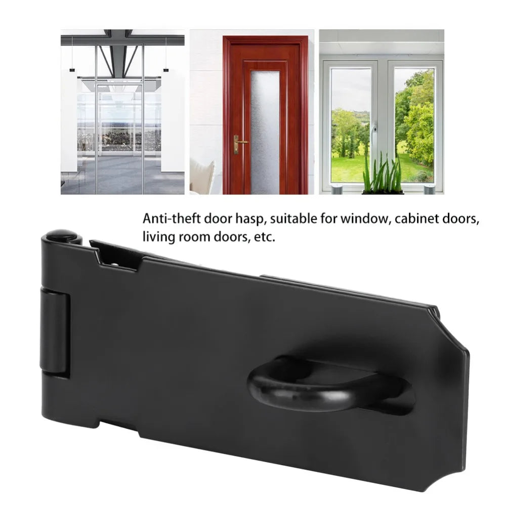 Heavy Duty 4-Inch Stainless Steel Door Hasp Latch | 180° Lock Door Hasp Latch Nixie