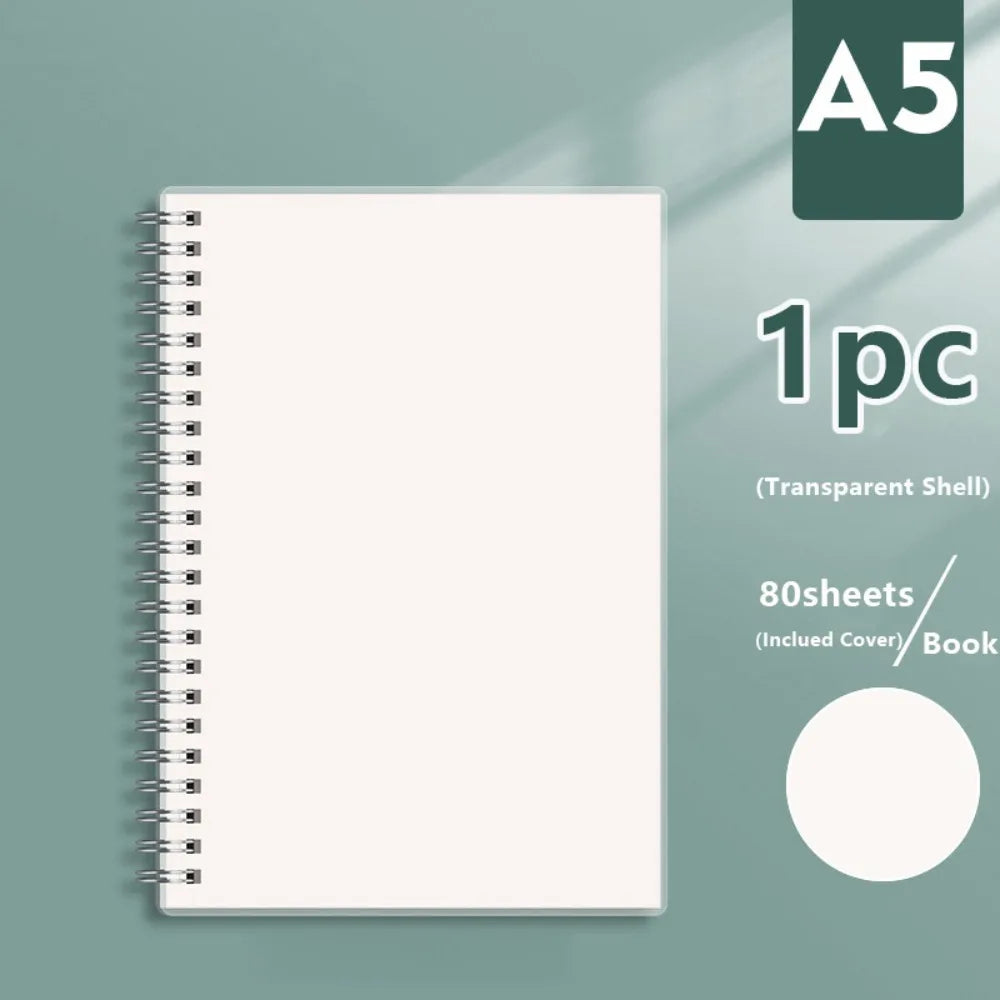 Spiral Coil Notebook A4/A5/A6/B5 – Grid, Blank & Lined