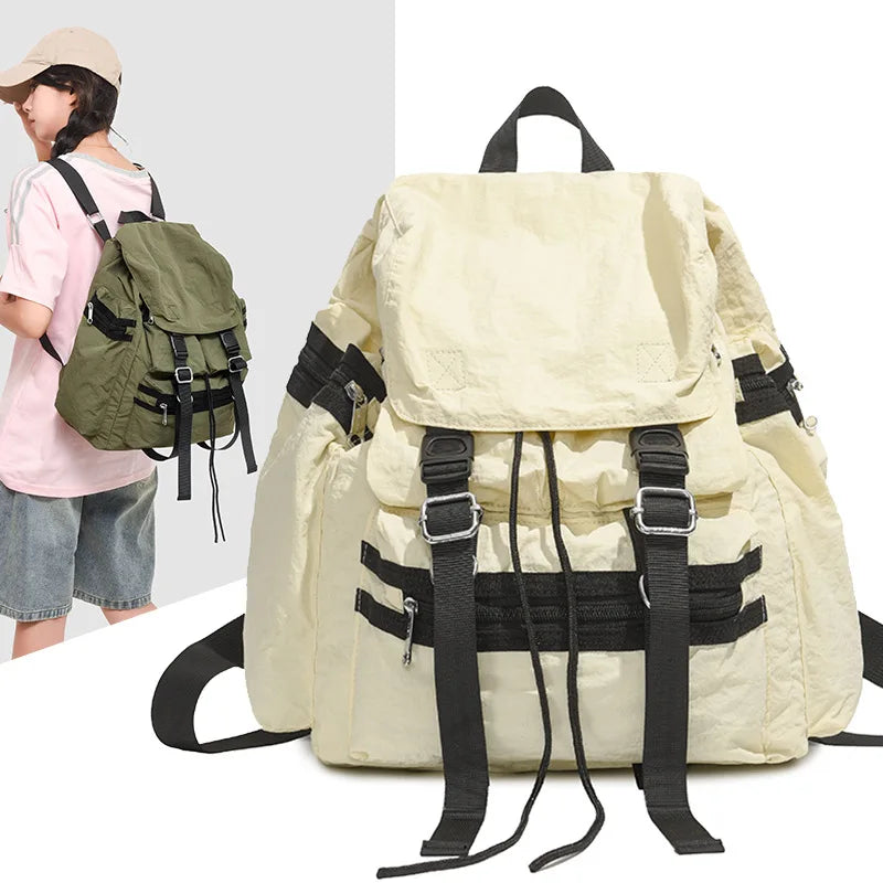 Lightweight Nylon Water-Repellent Backpack 20-35L Travel Bag Travel Backpack Nixie