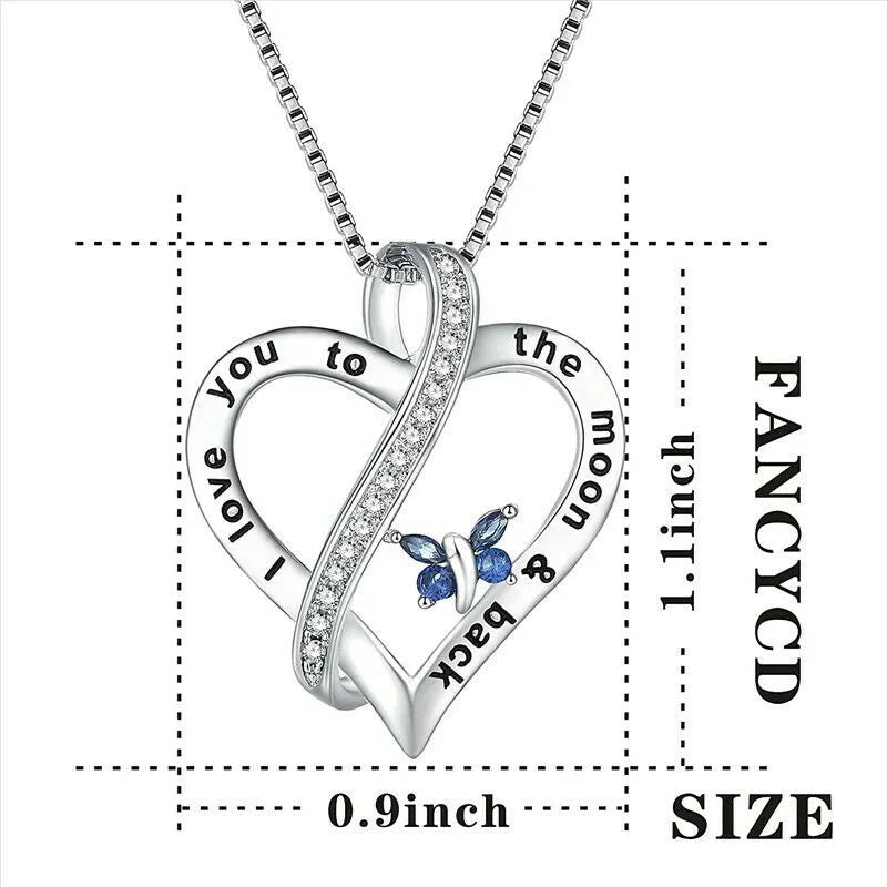 Mother Forever Friend Love Heart Necklace – Mother's Day Gift Pendant Necklace Nixie