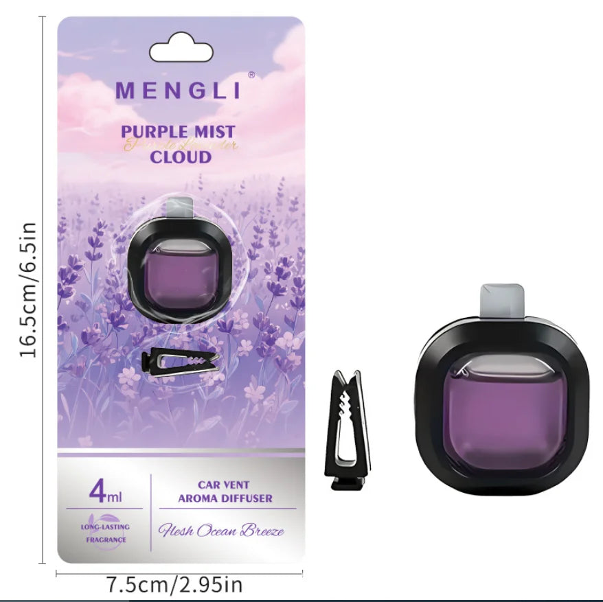 Car Vent Clip Air Freshener with Essential Oil – Up to 30 Days Car Air Freshener Nixie PURPLE