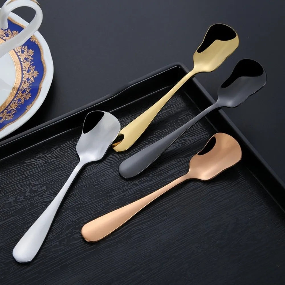 304 Stainless Steel Dessert Spoon – Short Handle Cake Spoon