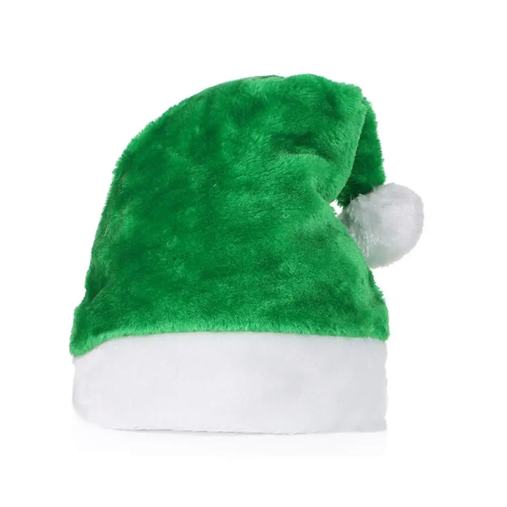 Plush Santa Hat Christmas Cap – Holiday Party Adults & Kids