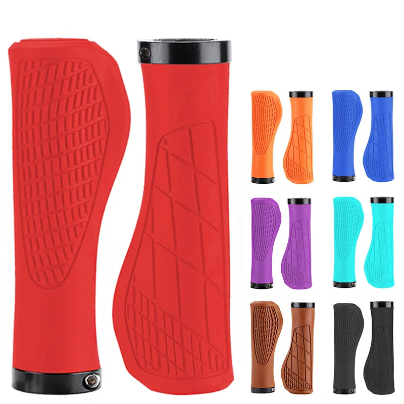 MTB Bike Handlebar Grips Anti-Slip Lockable Rubber Mountain Bike Bike Handlebar Grips Nixie