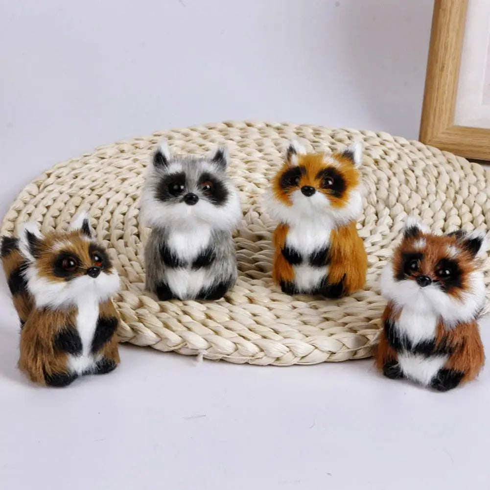 Cute Plush Raccoon Doll Lanyard Bag Charm Pendant Gift Plush Animal Pendant Nixie