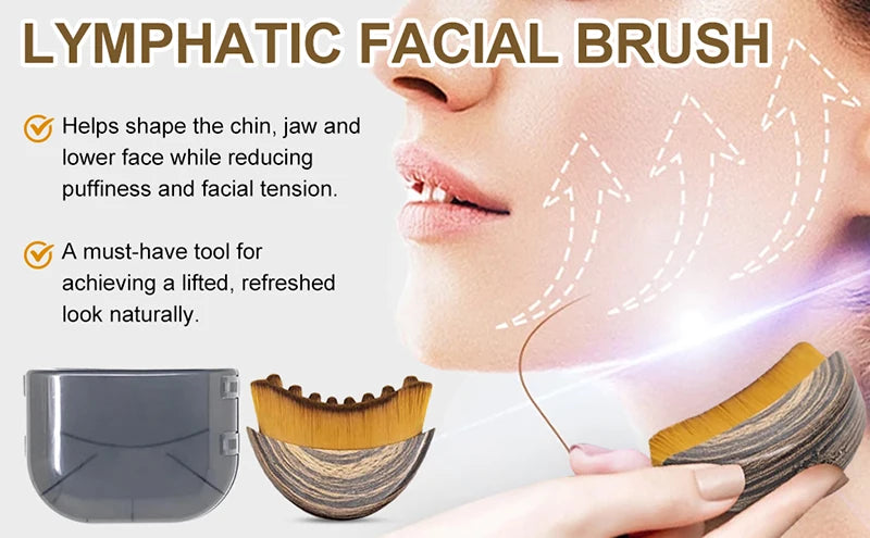 Facial Contour Massage Brush – Face Sculpting Skin Care Tool Facial Massage Brush Nixie