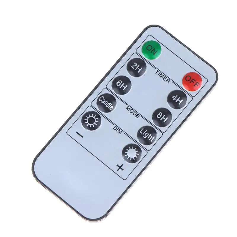 10-Key LED Candle Remote Control with Timer – Flameless