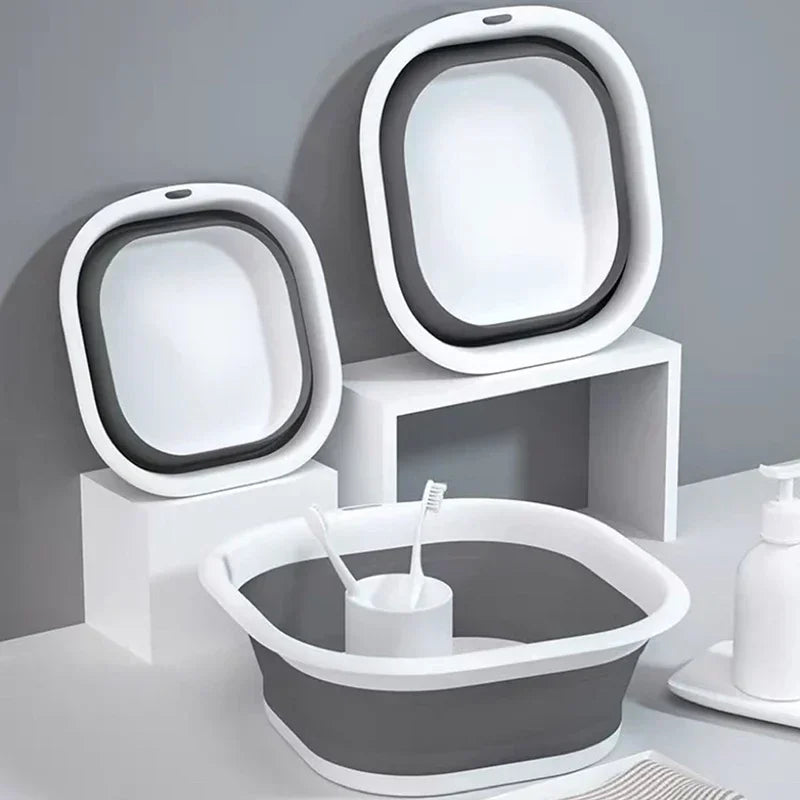 Foldable Wash Basin Portable Collapsible Bucket – S/M/L