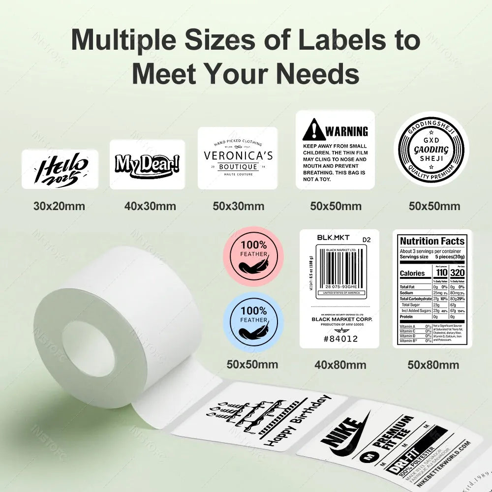 Marklife X2/P50 Bluetooth Thermal Label Printer & Sticker Papers