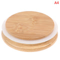 Reusable Bamboo Mason Jar Lids with Silicone Seal – 85mm Mason Jar Lids Nixie 80mm