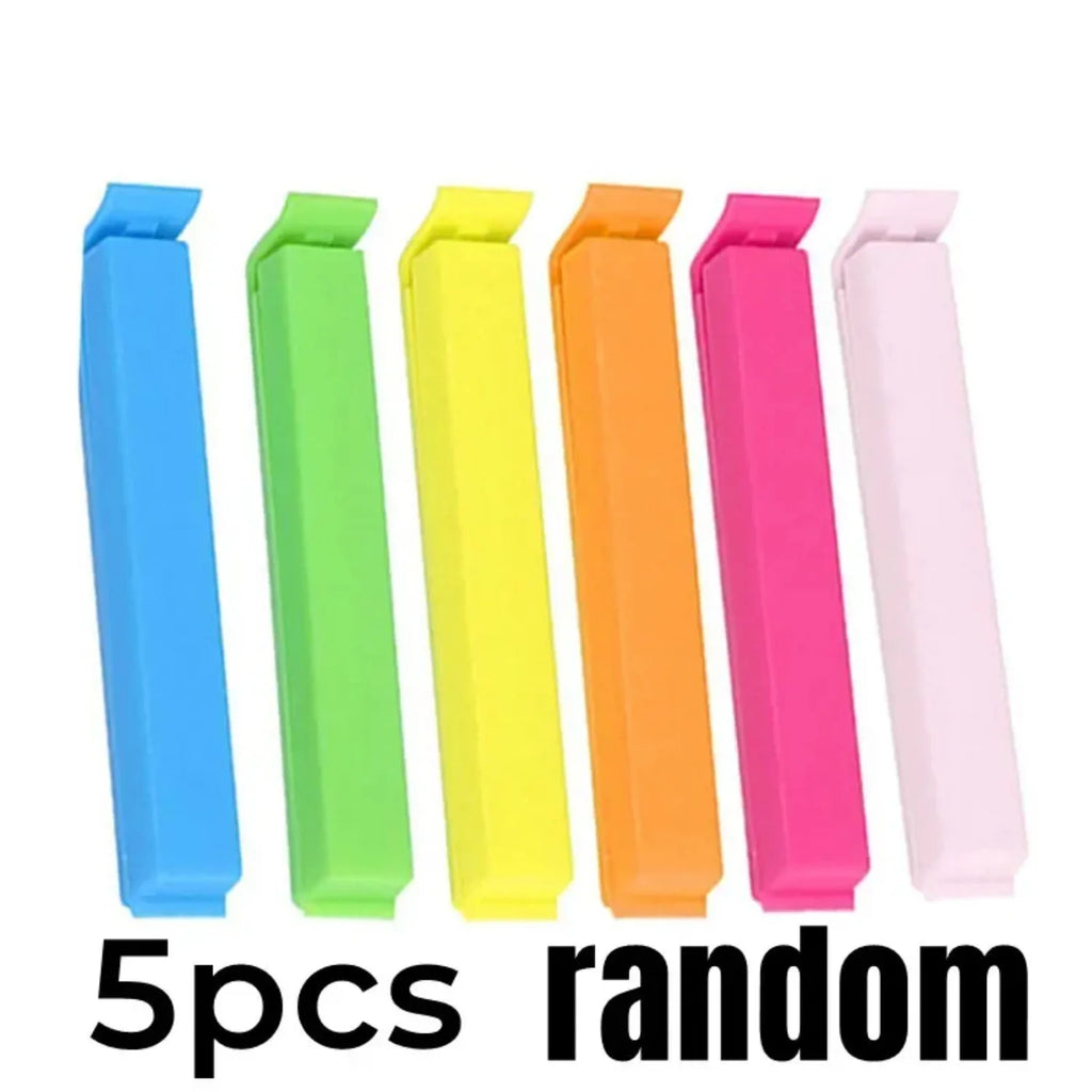 5-Pack Food Bag Sealing Clips – Airtight Plastic Bag Clamps Food Bag Clips Nixie 5pcs random