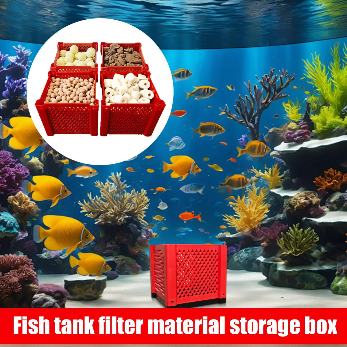 Activated Carbon Aquarium Filter Cube – Modular Fish Tank Purifier