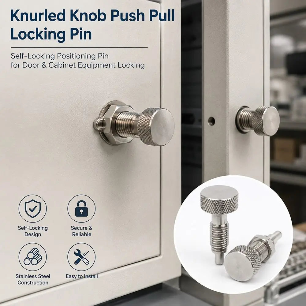 M6–M16 Knurled Knob Spring Plunger Self-Locking with Nut Spring Plunger Nixie