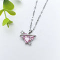 Heart Zircon Pendant Necklace – Stainless Steel Collarbone Chain Pendant Necklace Nixie XL1470-53