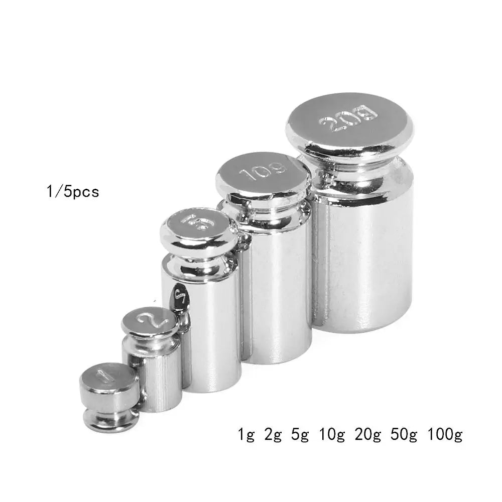 Calibration Weights Set 1g–100g | Chrome Scale Weight Kit Scale Calibration Weights Nixie