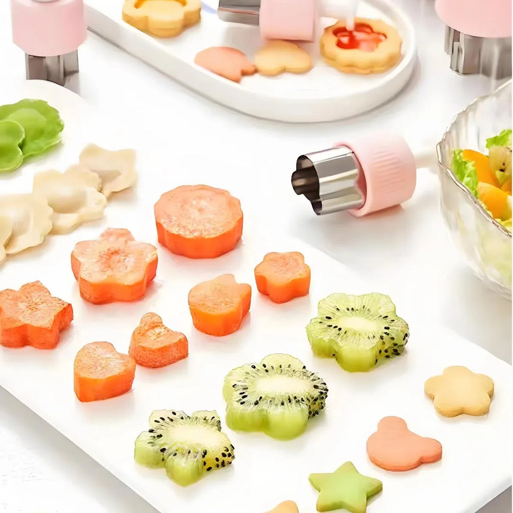 8-Pc Mini Stainless Steel Food Cutters – Bento & Baking Molds Food Cutter Molds Nixie