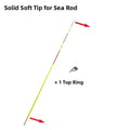 Fiberglass Soft Rod Tip with Top Ring – Rock & Sea Fishing Fishing Rod Tip Nixie Butt Dia.-3.8mm Set A