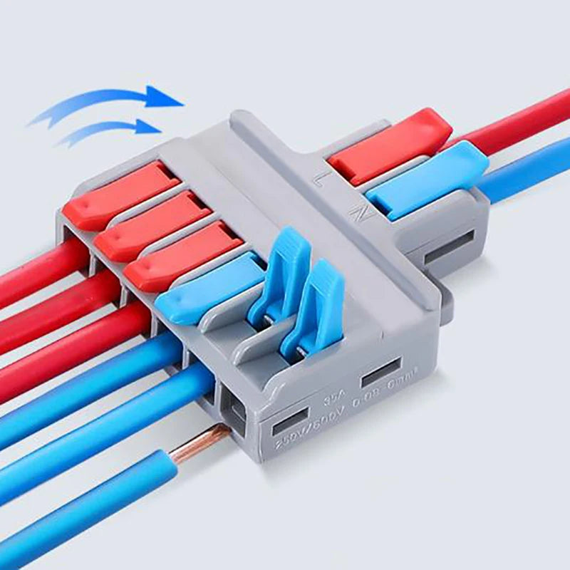 Quick Splitter 2-In 4/6-Out Wire Connector – Universal Cable Wire Connector Splitter Nixie