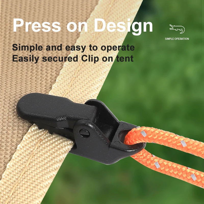 Tent Tarpaulin Clips Anti-Wind Crocodile Clamps – 10/20/50 Pcs Tent Tarpaulin Clips Nixie