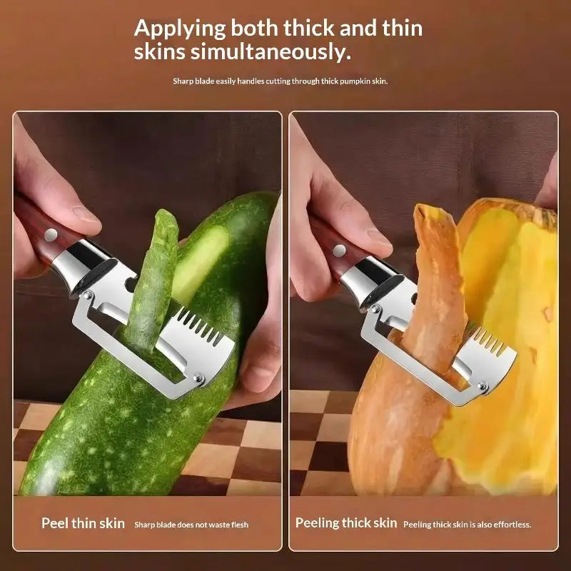 3-in-1 Peeler, Serrated Knife & Bottle Opener Kitchen Tool Vegetable Peeler Tool Nixie