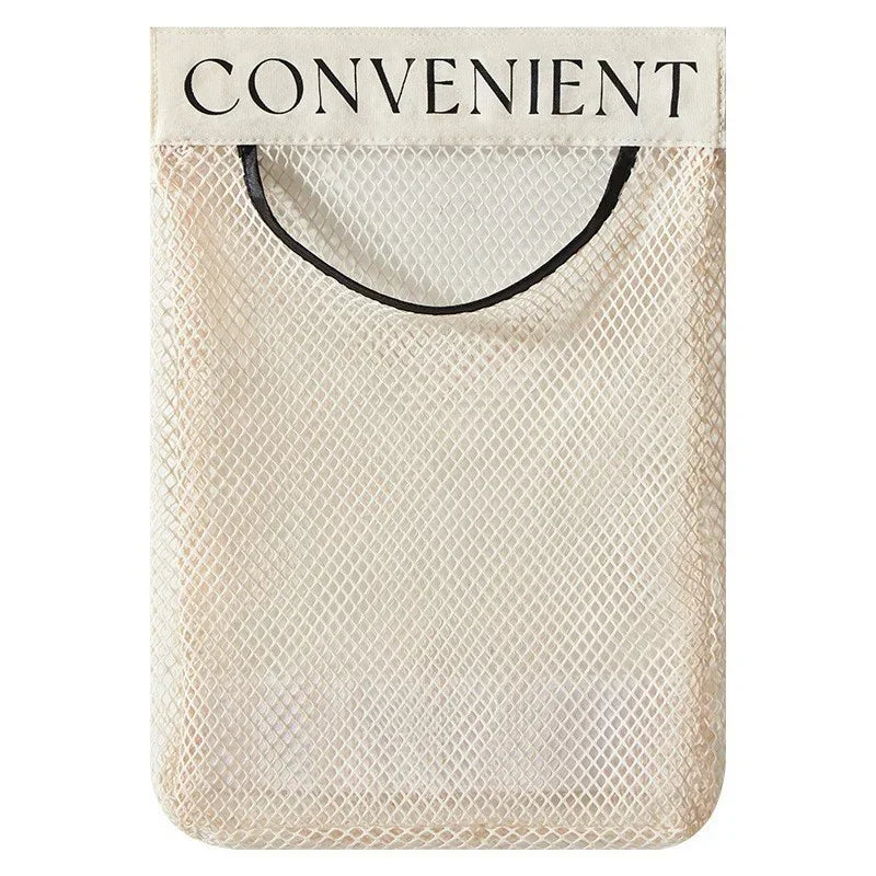 Wall Mount Mesh Bag Organizer – Grocery & Trash Bag Holder Bag Storage Organizer Nixie 1PC