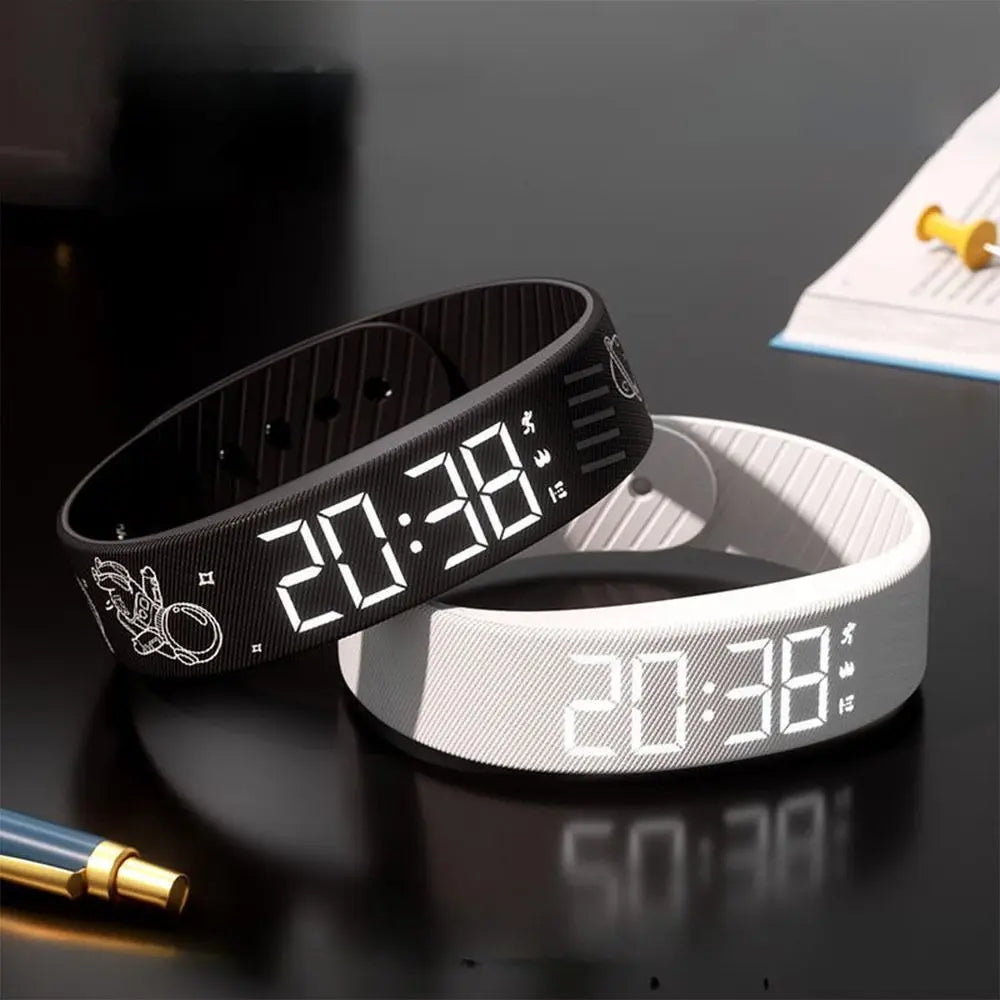 LED Vibrating Alarm Bracelet Watch – Waterproof & Pedometer Alarm Bracelet Watch Nixie