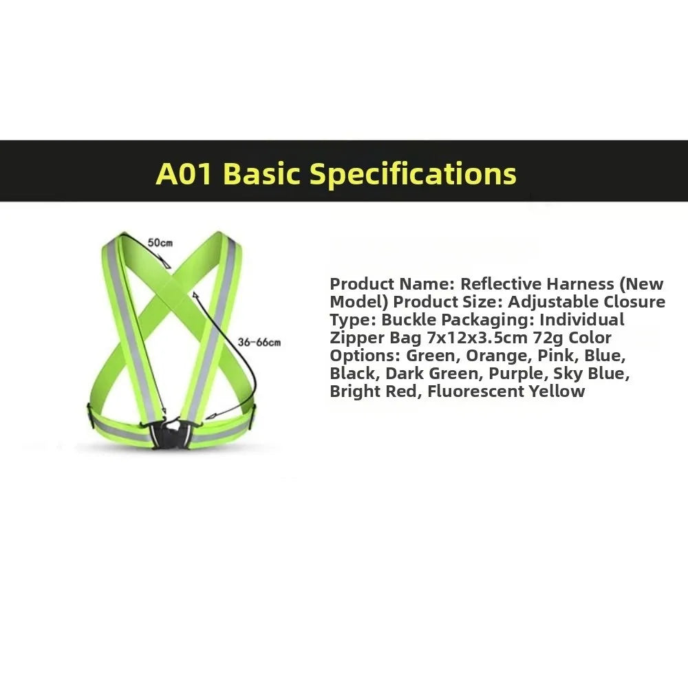 High Visibility Reflective Safety Straps – Cycling & Work