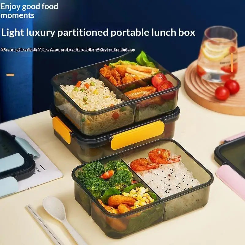 Leak-Proof 2/3 Compartment Bento Lunch Box – BPA-Free PP Bento Lunch Box Nixie