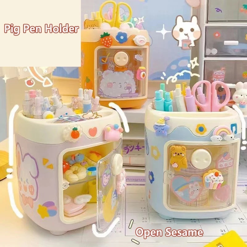 Cute Bear Pencil Holder & Multipurpose Desk Organizer Box Desk Organizer Nixie
