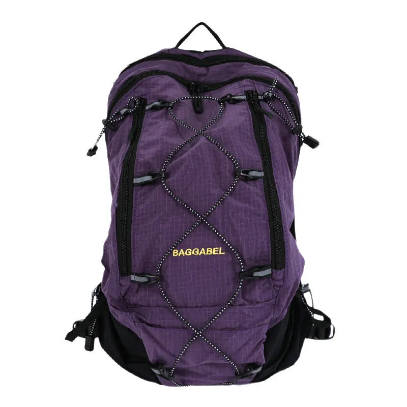 Nixie Color-Block Plaid Hiking Backpack – Unisex Travel Bag Hiking Backpack Nixie