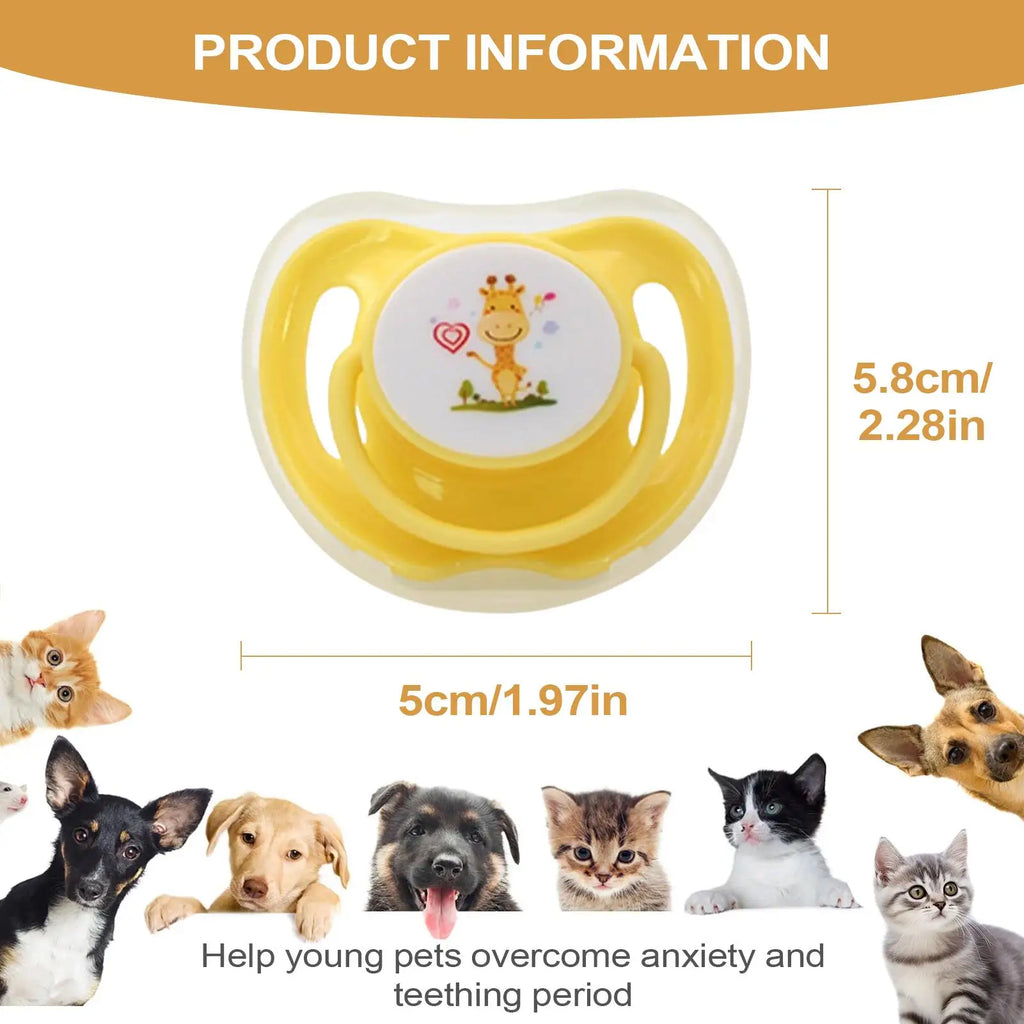 4pcs Butterfly Silicone Pacifiers Chew Toy for Kittens & Puppies Pet Chew Toy Nixie