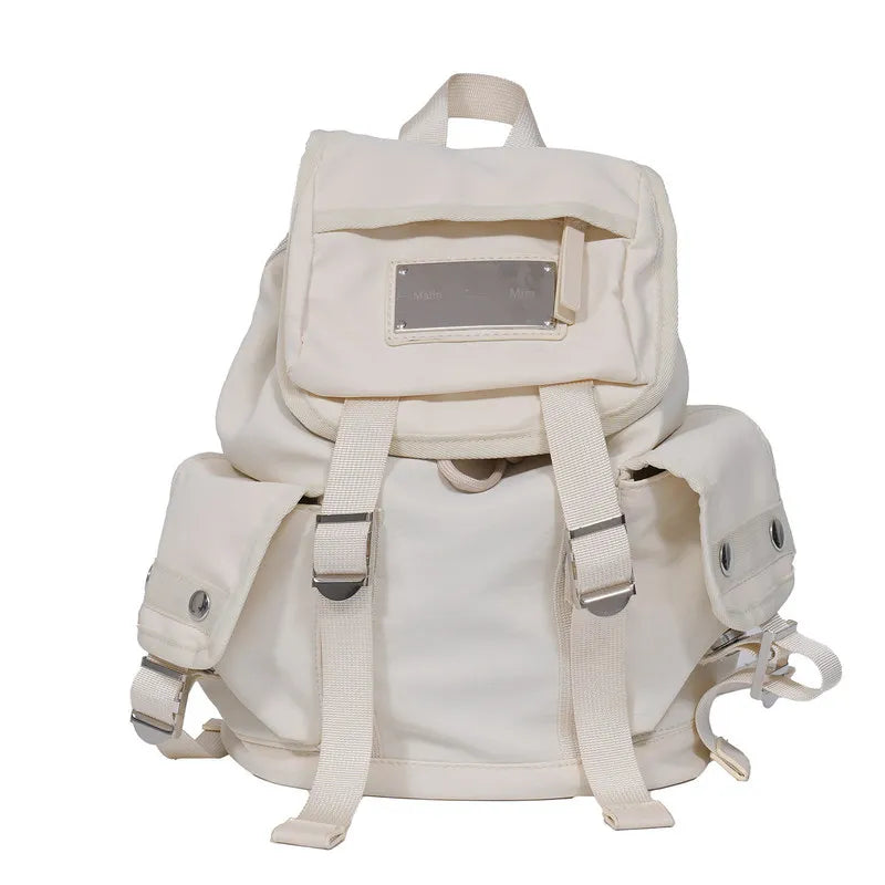 Korean Niche Multi-Pocket Nylon Fashion Backpack | Nixie Fashion Backpack Nixie