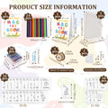 Montessori ABC & 123 Baby Shower Guest Book Coloring Kit Educational Activity Kit Nixie Style 1