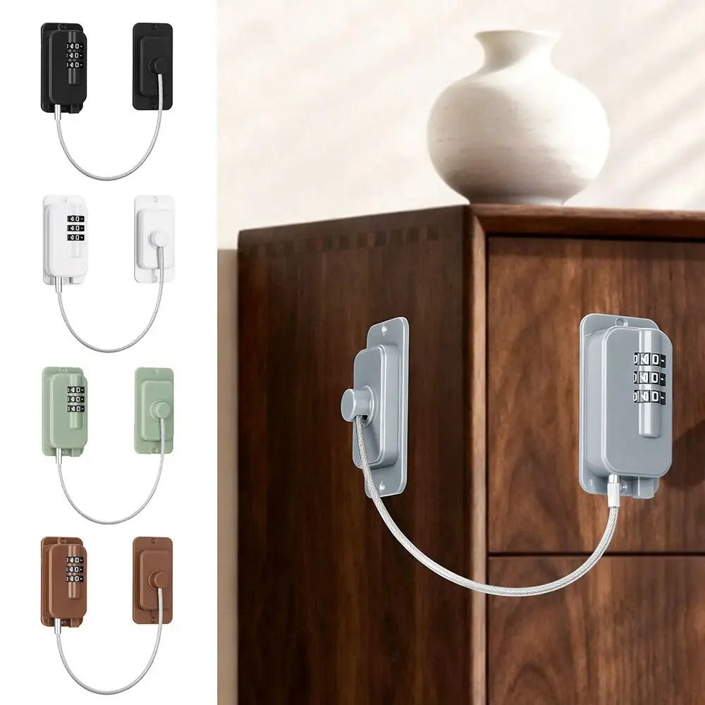No-Drill Child Safety Window Lock – Adjustable Password Lock