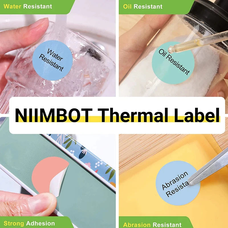 Niimbot B1/B21 Mini Thermal Label Maker – Waterproof Sticker Thermal Label Maker Nixie