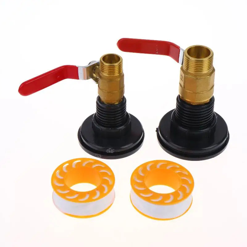 PVC Rain Barrel Spigot Kit with Copper Alloy Ball Valve Faucet Rain Barrel Spigot Kit Nixie
