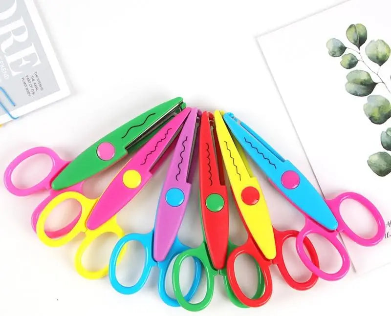 Decorative Wavy Scissors 6-Piece Set – DIY Paper Craft Cutting Craft Scissors Set Nixie 6pcs