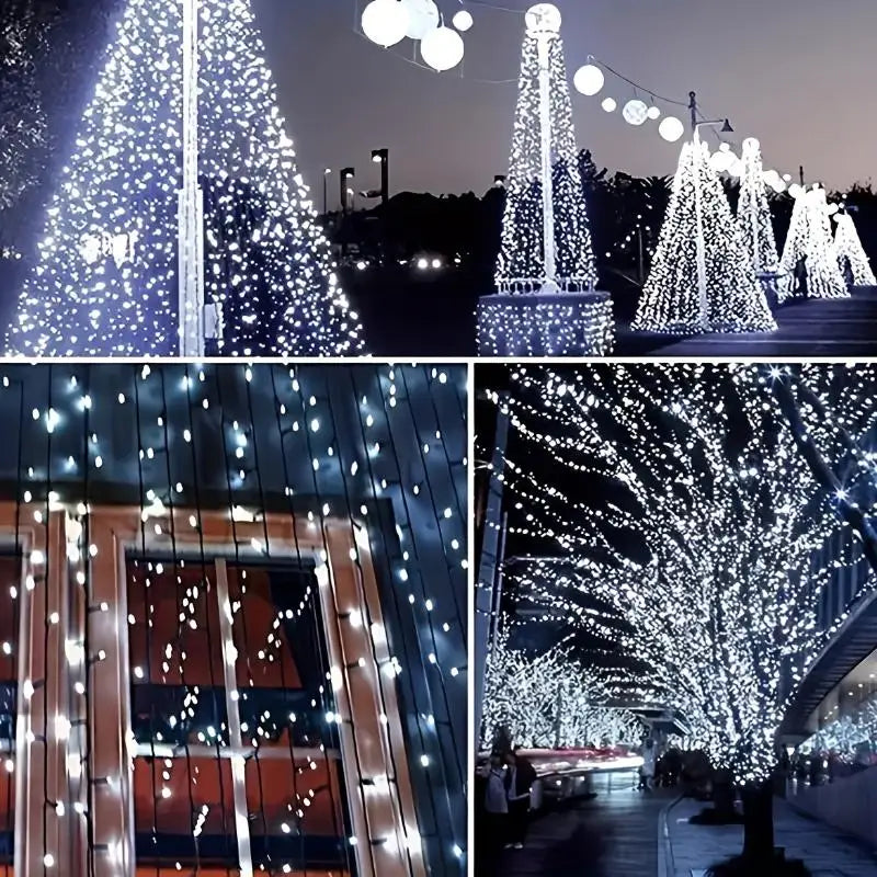 12M 100 LED Solar String Lights Outdoor Waterproof Fairy Lights Solar String Lights Nixie