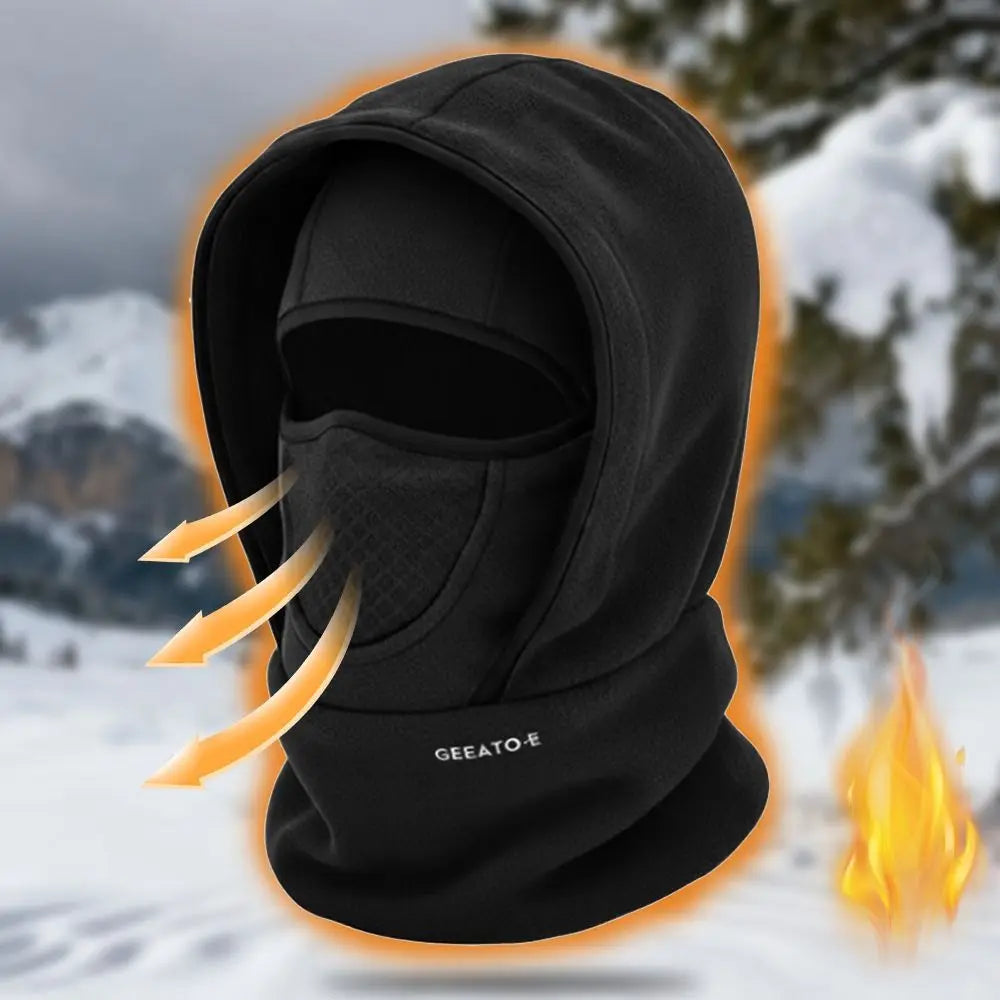 Waterproof Polar Fleece Balaclava Hat – Thermal Face & Neck Warmer Balaclava Hat Nixie
