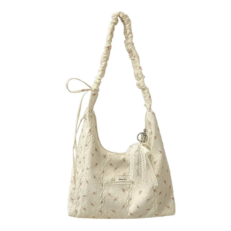 Korean Floral Shoulder Bag – Large Crossbody Bag for Women Floral Shoulder Bag Nixie