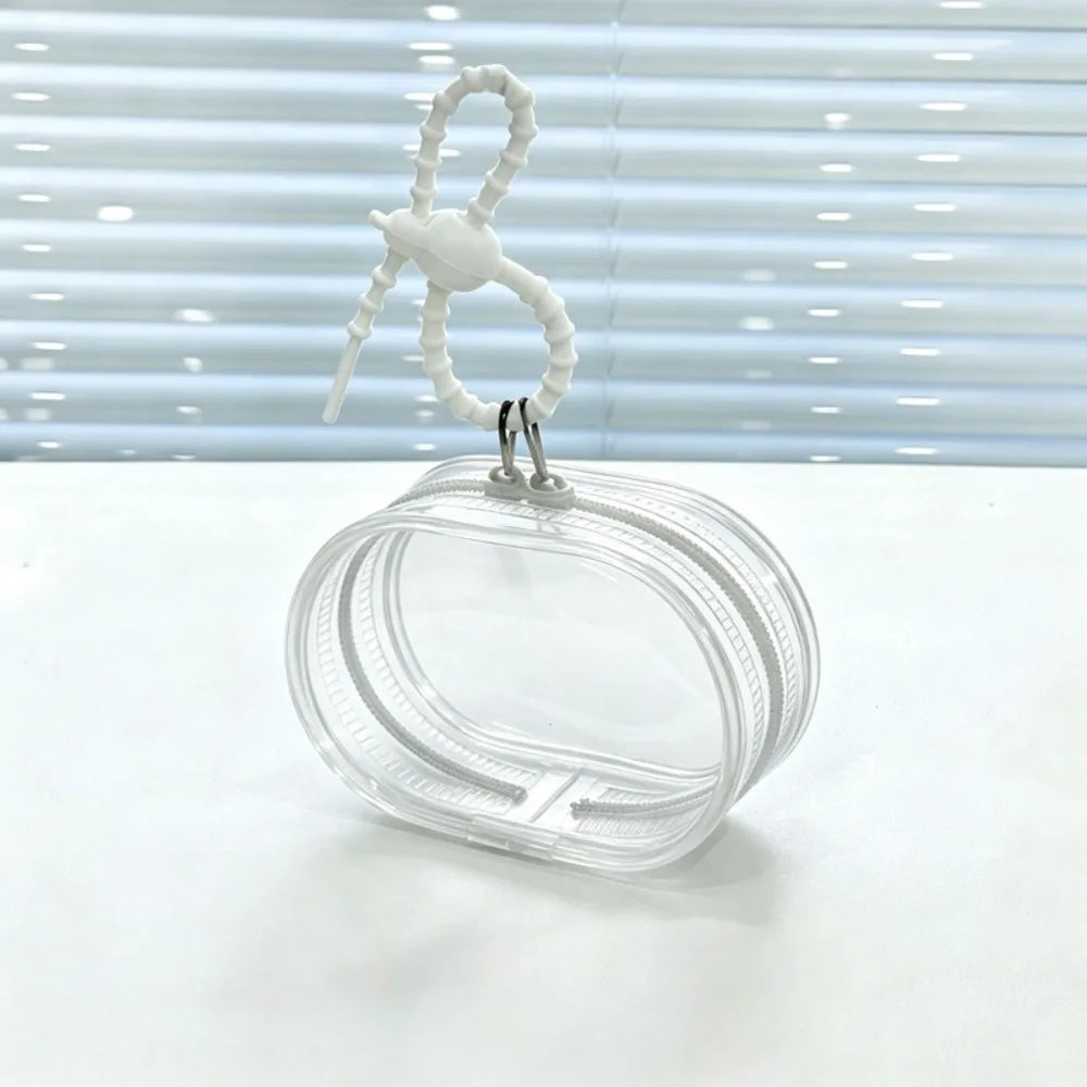 Transparent PVC Pet Food Pouch – Zipper & Hanging Loop