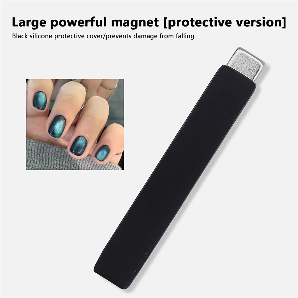 2-Piece Cat Eye Nail Magnet Set – Silicone Gel Nail Art Tool Nail Art Magnet Nixie