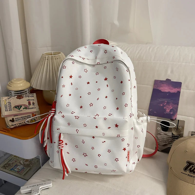 Korean Star Print Large Capacity Women's Backpack | Nixie Women's Backpack Nixie