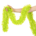 2M Neon Flower Wreath UV Glow Party Decoration 80s 90s Party Decoration Garland Nixie Fluorescence Yellow