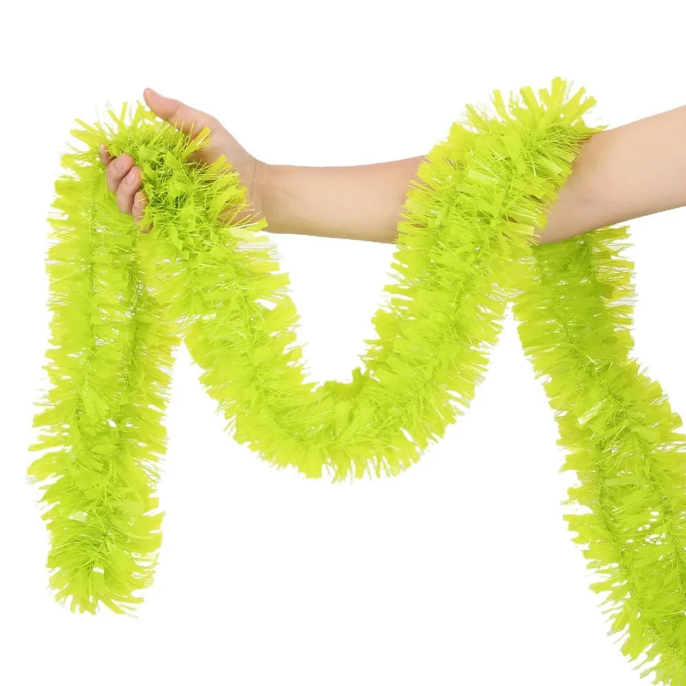 2M Neon Flower Wreath UV Glow Garland Party Decoration Party Garland Nixie Fluorescence Yellow