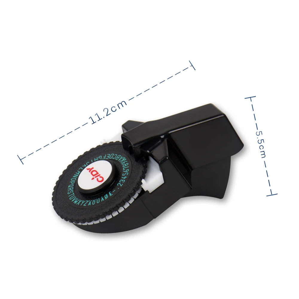 CIDY Mini Handheld Label Maker 3D Embossing Typewriter 9mm Tape