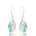 Blue Aurora Crystal Water Drop Dangle Earrings for Women Crystal Dangle Earrings Nixie Blue