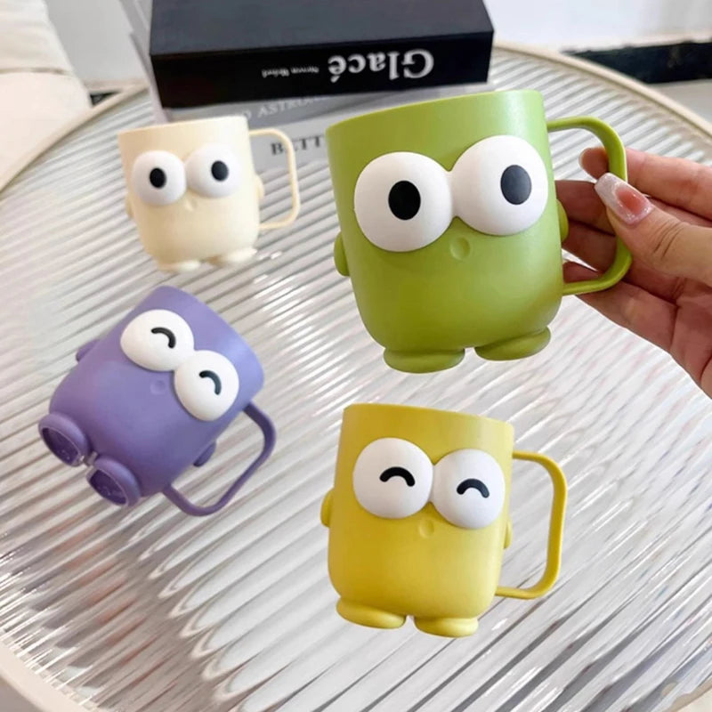 Cute Cartoon Toothbrush Holder & Mouthwash Cup – PP Plastic Toothbrush Holder Cup Nixie